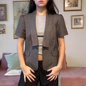 Shortsleeved 90s Office Chic Blazer
